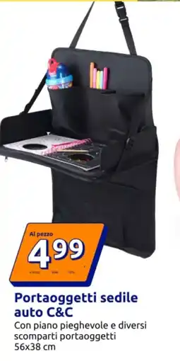 Action Portaoggetti sedile auto C&C offerta