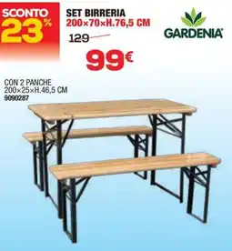 Bricofer Gardenia set birreria offerta