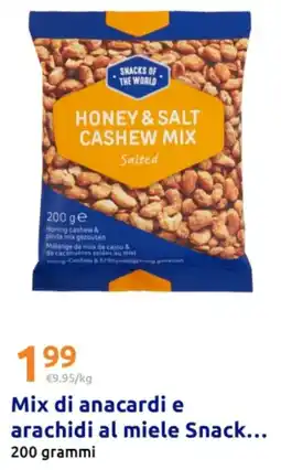 Action Mix di anacardi e arachidi al miele Snack offerta