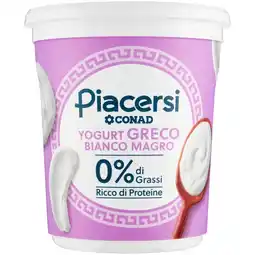Spazio Conad YOGURT GRECO BIANCO MAGRO PIACERSI CONAD offerta