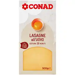 Spazio Conad LASAGNE ALL’UOVO CONAD offerta