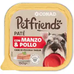 Spazio Conad PATÉ PER CANI DI PICCOLA TAGLIA CONAD PETFRIENDS offerta