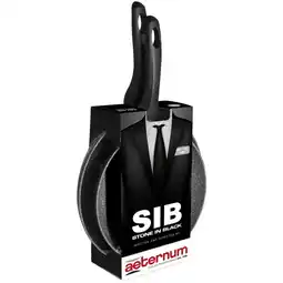 Spazio Conad SET 2 PADELLE STONE IN BLACK AETERNUM offerta