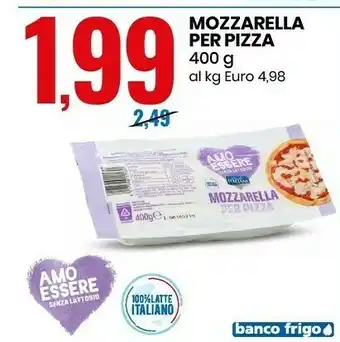 Eurospin Mozzarella per pizza 400 g offerta