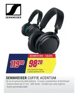 Trony Sennheiser cuffie acentum offerta