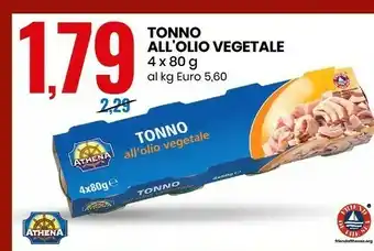 Eurospin Tonno all'olio vegetale 320 g offerta