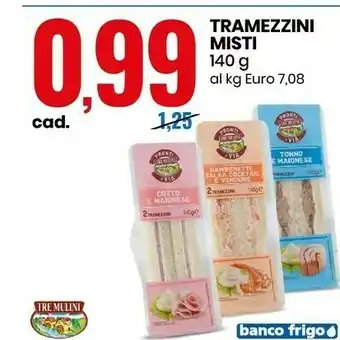 Eurospin Tramezzini misti 140 g offerta