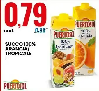 Eurospin Succo arancia 100% 1000 g(ml) offerta