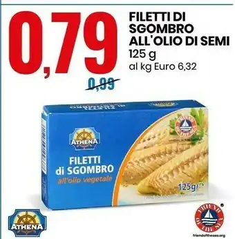 Eurospin Filetti di sgombro all'olio vegetale 125 g(ml) offerta