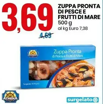 Eurospin Zuppa pronta di pesce e frutti di mare surgelata 500 g(ml) offerta