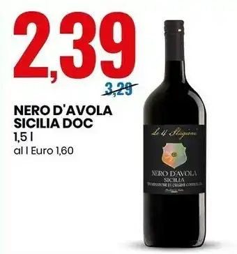 Eurospin Nero d'avola sicilia doc offerta