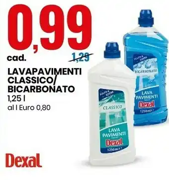 Eurospin Lavapavimenti classico/ bicarbonato offerta