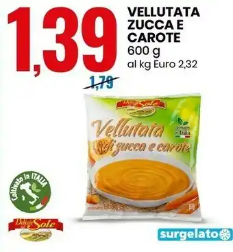 Eurospin Vellutata di zucca e carote 600 g(ml) offerta