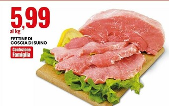 Eurospin Fettine di coscia di suino offerta