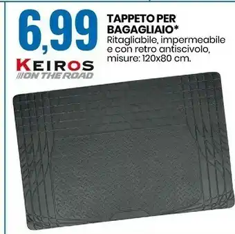 Eurospin Keiros tappeto per bagagliaio offerta