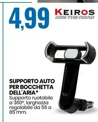 Eurospin Keiros supporto auto per bocchetta dell'aria offerta