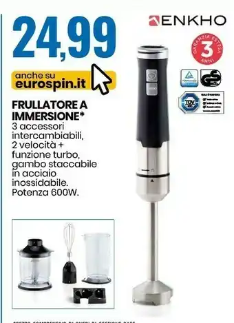 Eurospin Enkho frullatore a immersione offerta