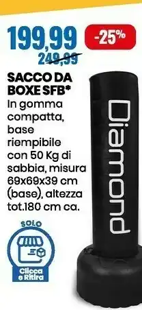 Eurospin Sfb sacco da boxe offerta