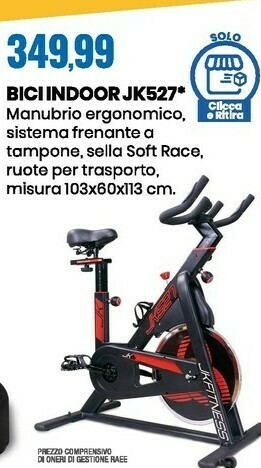 Eurospin Bici indoor jk527 offerta
