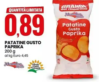 Eurospin Patatine gusto paprika offerta