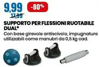 Supporto per flessioni ruotabile dual