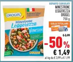 Conad Minestrone Leggerezza Orogel offerta