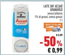 Conad LATTE UHT ACCADI GRANAROLO offerta