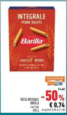 Conad PASTA INTEGRALE BARILLA offerta