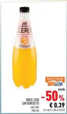 Conad BIBITE ZERO SAN BENEDETTO offerta