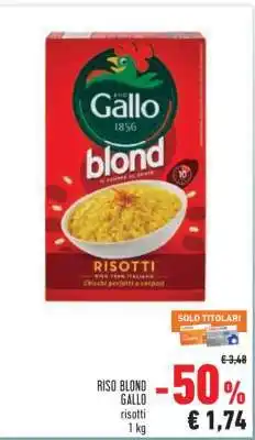 Conad Riso Blond Gallo offerta