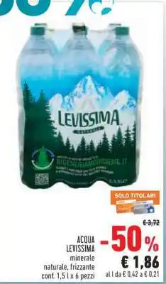 Conad ACQUA LEVISSIMA offerta
