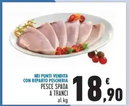 Conad PESCE SPADA A TRANCI offerta