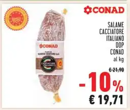 Conad Salame Cacciatore Italiano DOP Conad offerta