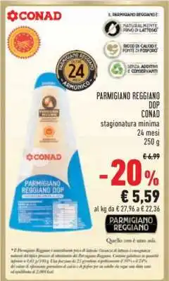 Conad PARMIGIANO REGGIANO DOP CONAD offerta