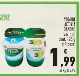 Conad YOGURT ACTIVIA DANONE offerta
