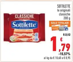 Conad Sottilette le originali classiche offerta