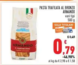 Conad PASTA TRAFILATA AL BRONZO ARMANDO offerta