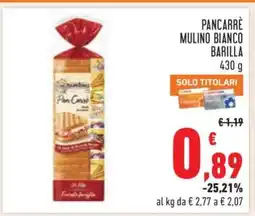 Conad Pancarrè Mulino Bianco Barilla offerta