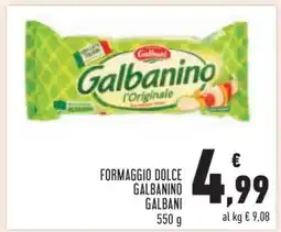 Conad Formaggio Dolce Galbanino Galbani offerta