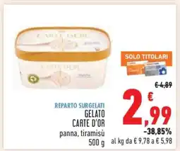 Conad Gelato Carte D'Or offerta