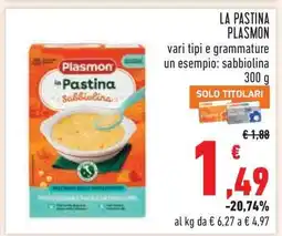 Conad LA PASTINA PLASMON offerta