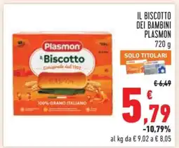 Conad IL BISCOTTO DEI BAMBINI PLASMON offerta