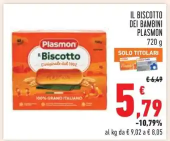 Conad IL BISCOTTO DEI BAMBINI PLASMON offerta