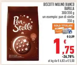 Conad Biscotti Mulino Bianco Barilla offerta