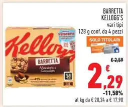 Conad BARRETTA KELLOGG'S vari tipi offerta
