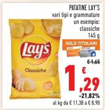 Conad Patatine Lay's offerta