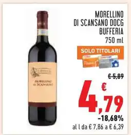 Conad Morellino di Scansano DOCG Bufferia offerta