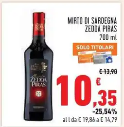Conad Mirto di Sardegna Zedda Piras offerta