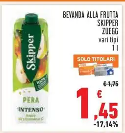 Conad Bevanda alla frutta Skipper Zuegg offerta