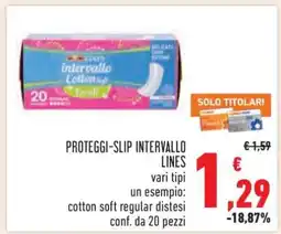 Conad PROTEGGI-SLIP INTERVALLO LINES offerta